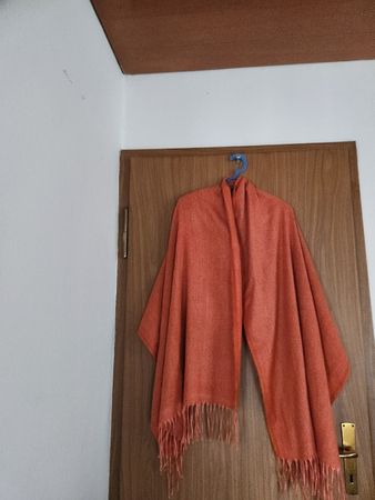 Foulard Gerard Pasquier orange laine acrylique viscose 