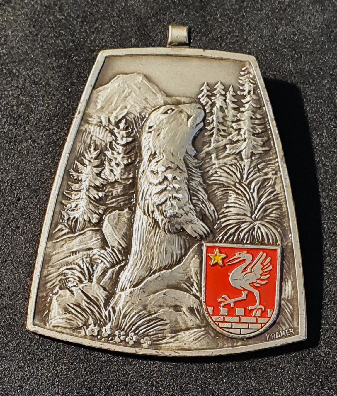 Placchette & Badge: CC638 - Abzeichen Gemeindewappen Chatel-sur-Montsalvens FR – Usato da Reinach BL venduto da Boston-Verkauf