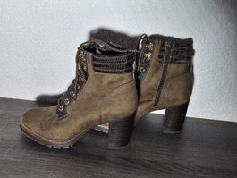 Herbstliche Damen Stiefeletten Gr. 38