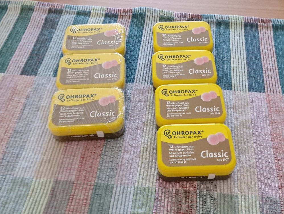 OHROPAX - Classic - Ohrstöpsel - 1x 12 Stück - Vor-Ohr-Stöpsel Zum Schutz Vor Lärm - Wachsohrstöpsel Zum Entspannen Und Schlafen Und Als Schutz Vor Nässe Und Wind
