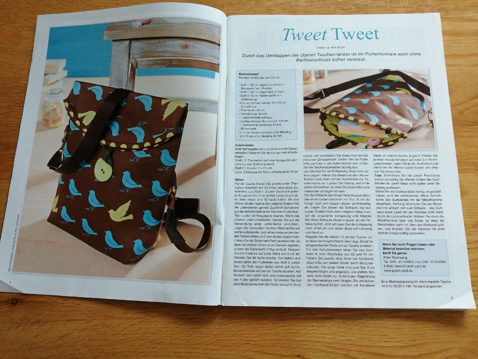 Riviste & Magazine: Patchwork Taschen Spezial - 30 Ideen mit  Arbeitsbogen – Nuovo (secondo la descrizione) da Honau venduto da holunder3 9