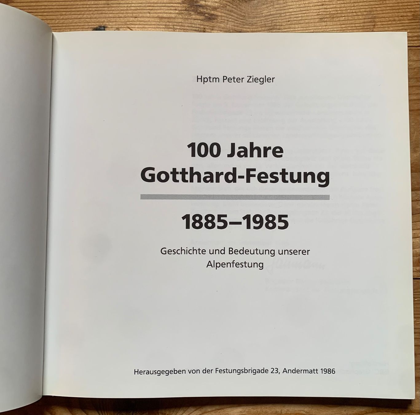 Libri: Buch 100 Jahre Gotthardfestung – Usato da Goldingen venduto da Bergler012 3