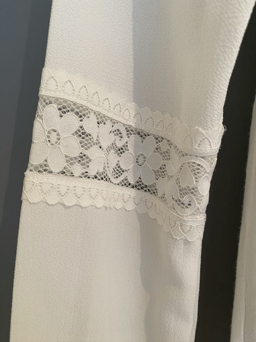 Nafnaf Blusen: Chemisier blanc dentelle NafNaf – Gebraucht aus Champlan von Ger77 1