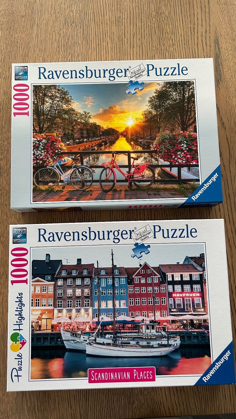Ravensburger Puzzle: Ravensburger Puzzle, 1000 Teile, 2 Stück – Usato da Inwil venduto da Madaco