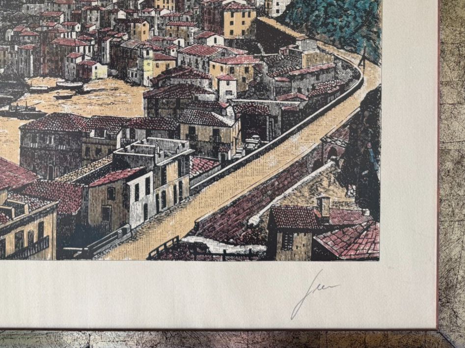 Grafiken & Lithographien: Lithographie  südliche  Landschaft  mit Bleistift signiert – Gebraucht aus Subingen von ArtBead 3