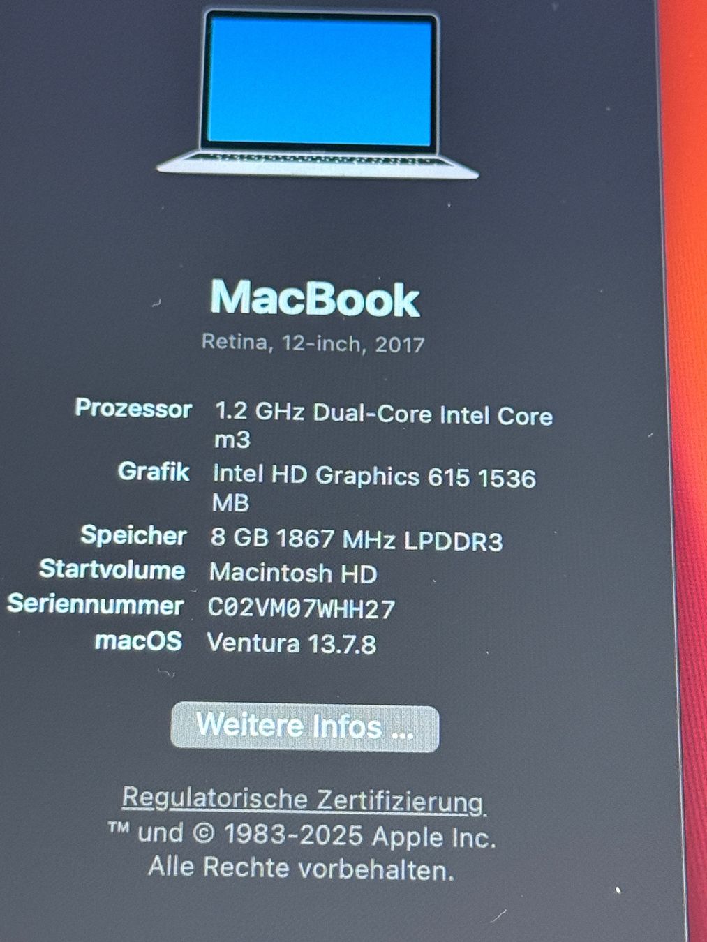 Apple Notebook: MacBook 12-inch,2017,Retina,1,2GHz intel Core m3 – Usato da Niederuzwil venduto da cutorem 6