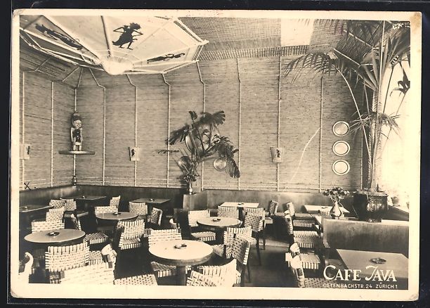 Cartoline postali: Zürich, Cafe Java, Oetenbachstrasse 24, – Usato da Berlin venduto da bartko-reher
