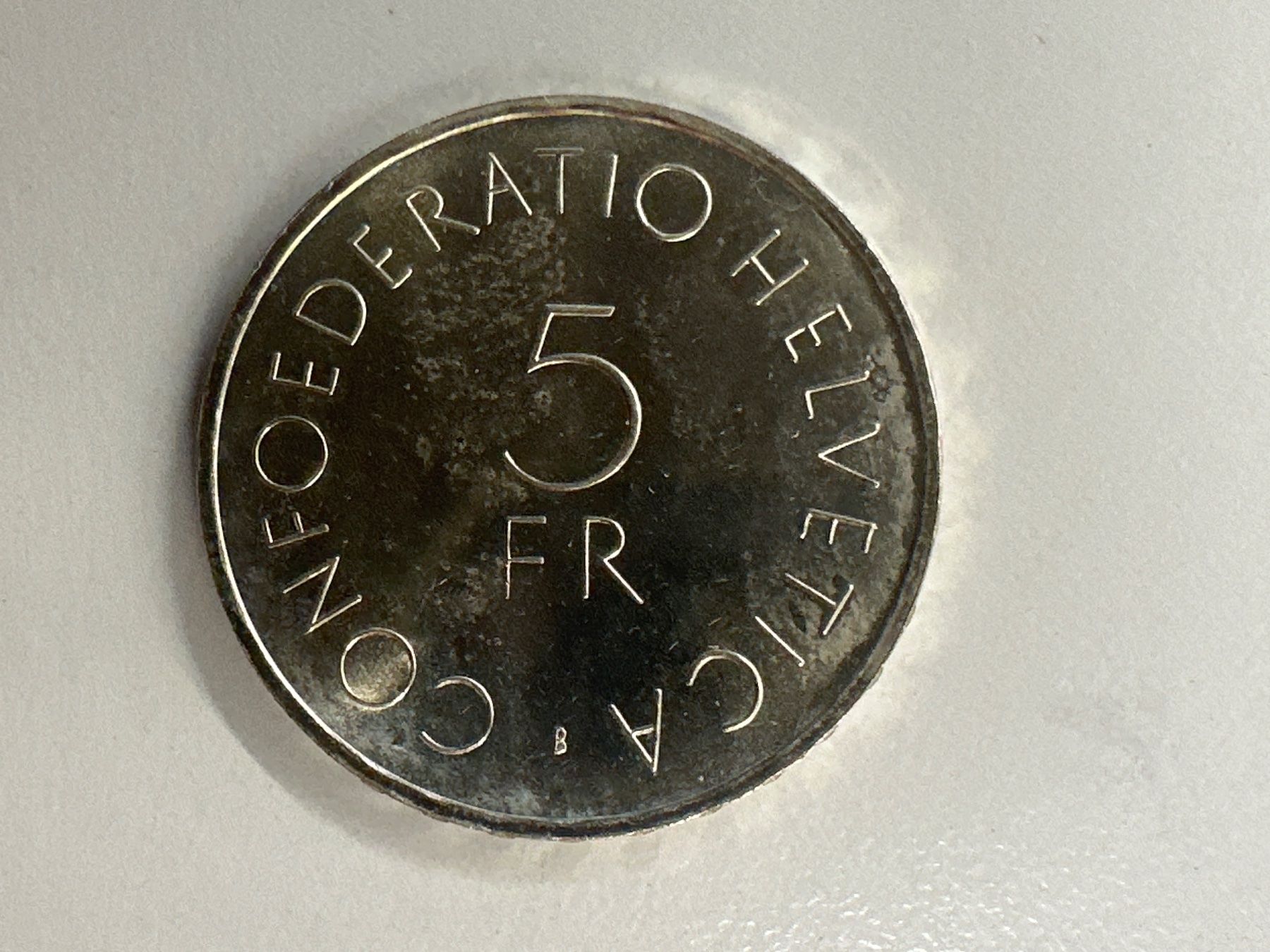 Tutti le monete: 5 Fr.  Silber Schweiz 1963 Rotes Kreuz – Usato da Herisau venduto da herau 1