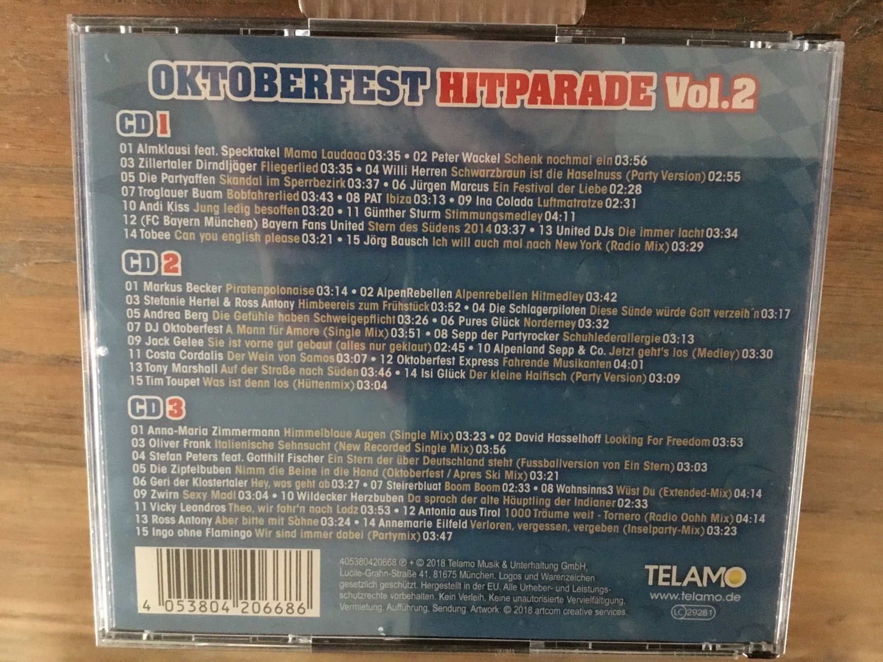 CD: Oktoberfest Hitparade Vol. 2 3CD  u – Usato da Thierachern venduto da sweden08 1