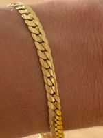 Luxus Elegante Edelsthal 20 cm Armband Farbe :Gold