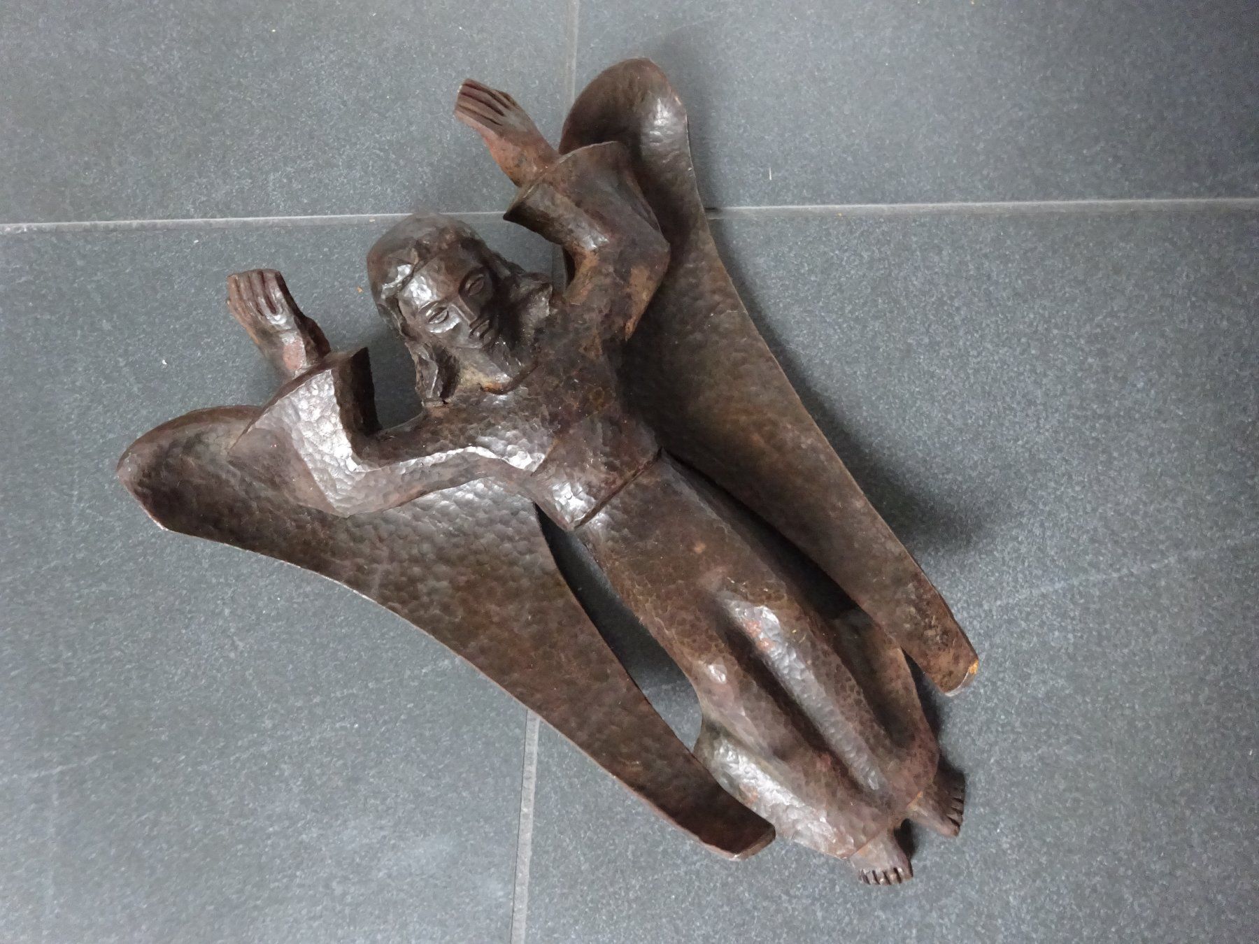 Sculture & Statue: Engel Eisen Krippe – Usato da Esslingen venduto da eintagammeer 4