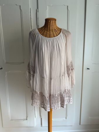 MADE IN ITALY - Tunikabluse taupe M
