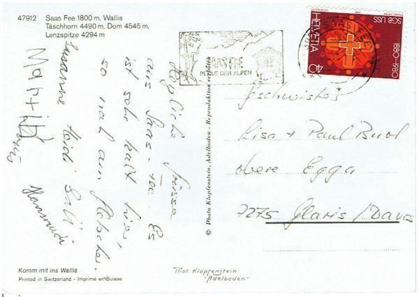 Cartes postales: Saas Fee – D'occasion à Flims - Dorf par Stagediver 1