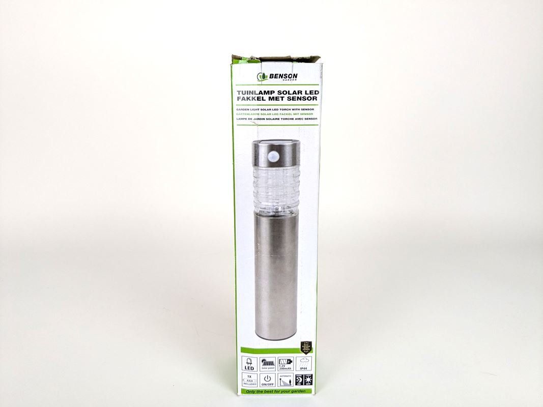 Lampade: BENSON GARDEN Gartenlampe Solar LED Fackel mit Sensor – Nuovo (secondo la descrizione) da Thun venduto da Restwert_Thun 4