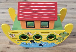 Arche Noah Holzspielzeug, bunt, Tiere, gut erhalten!