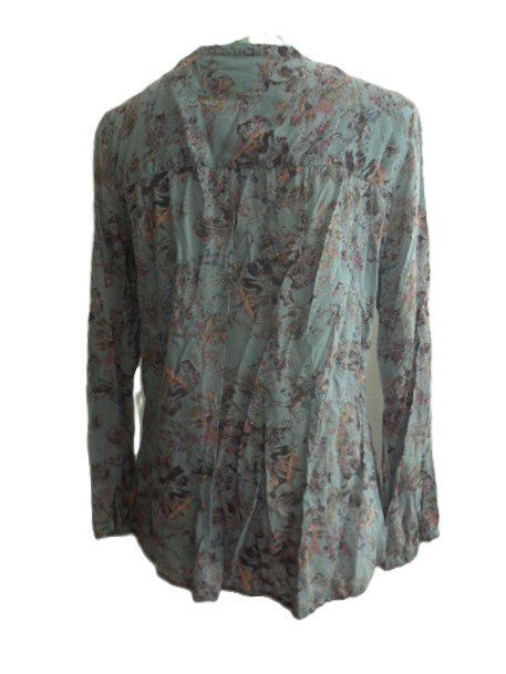Tom Tailor Camicette: Gr. 40 TOM TAILOR leichte Bluse flieder/hellbau mit Blumen – Usato da Basel venduto da FRAU.ZAUBER.MOND 4