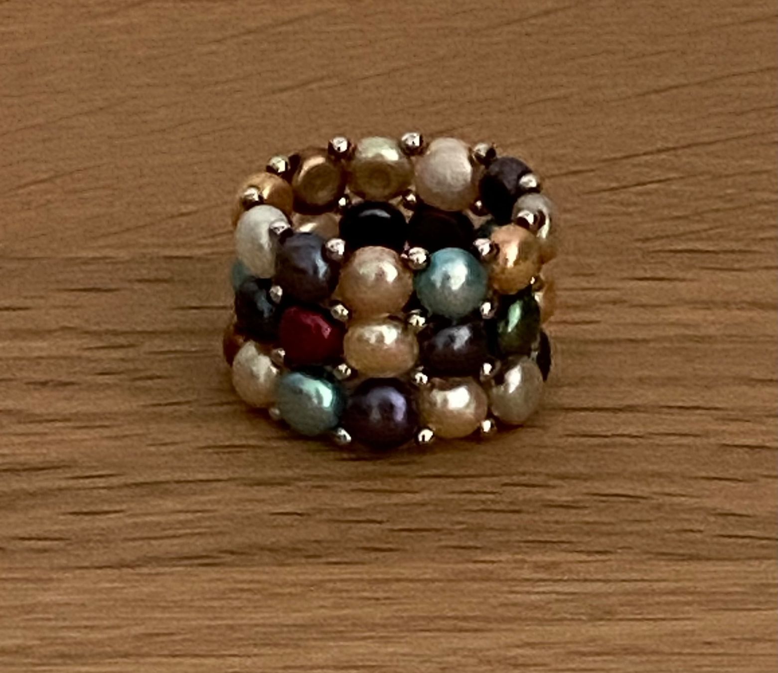 Bagues: Bague perles véritables multicolores – Neuf (Voir description) à Genève par kik_8jd6 2