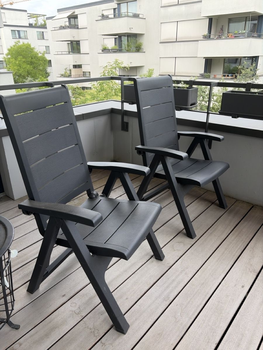 Sedie: 2 Grey Garden Chairs  – Usato da Zürich venduto da dan_6psg 1