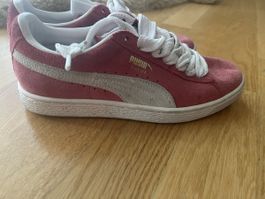 Puma Suede Sneaker Gr. 37 dunkle Rosa Wildleder