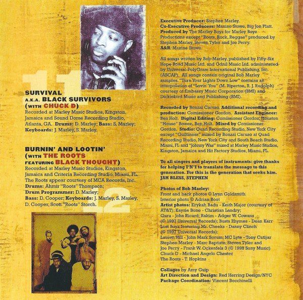 CDs: Bob Marley CHANT DOWN BABYLON Lauryn Hill Black Thought CD – D'occasion à Kandergrund par Sososo 7