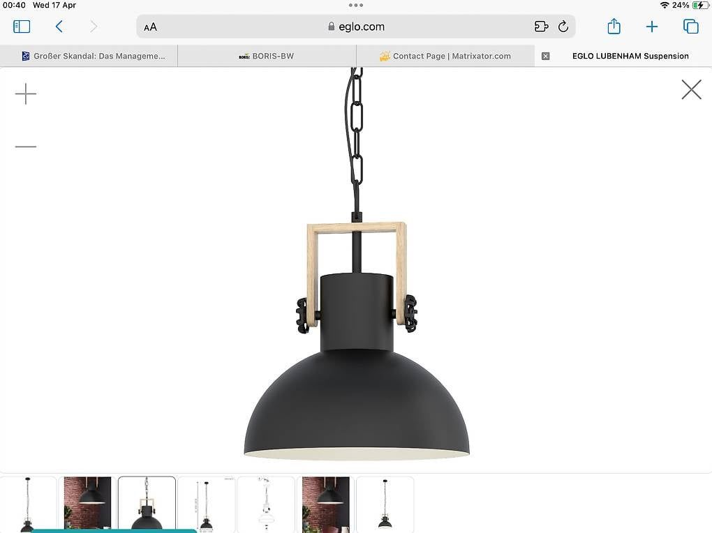 Eglo Lampadari & plafoniere: Lampe Hängelampe Industrial Loft – Nuovo e nell'imballaggio originale da Riehen venduto da Kami2005
