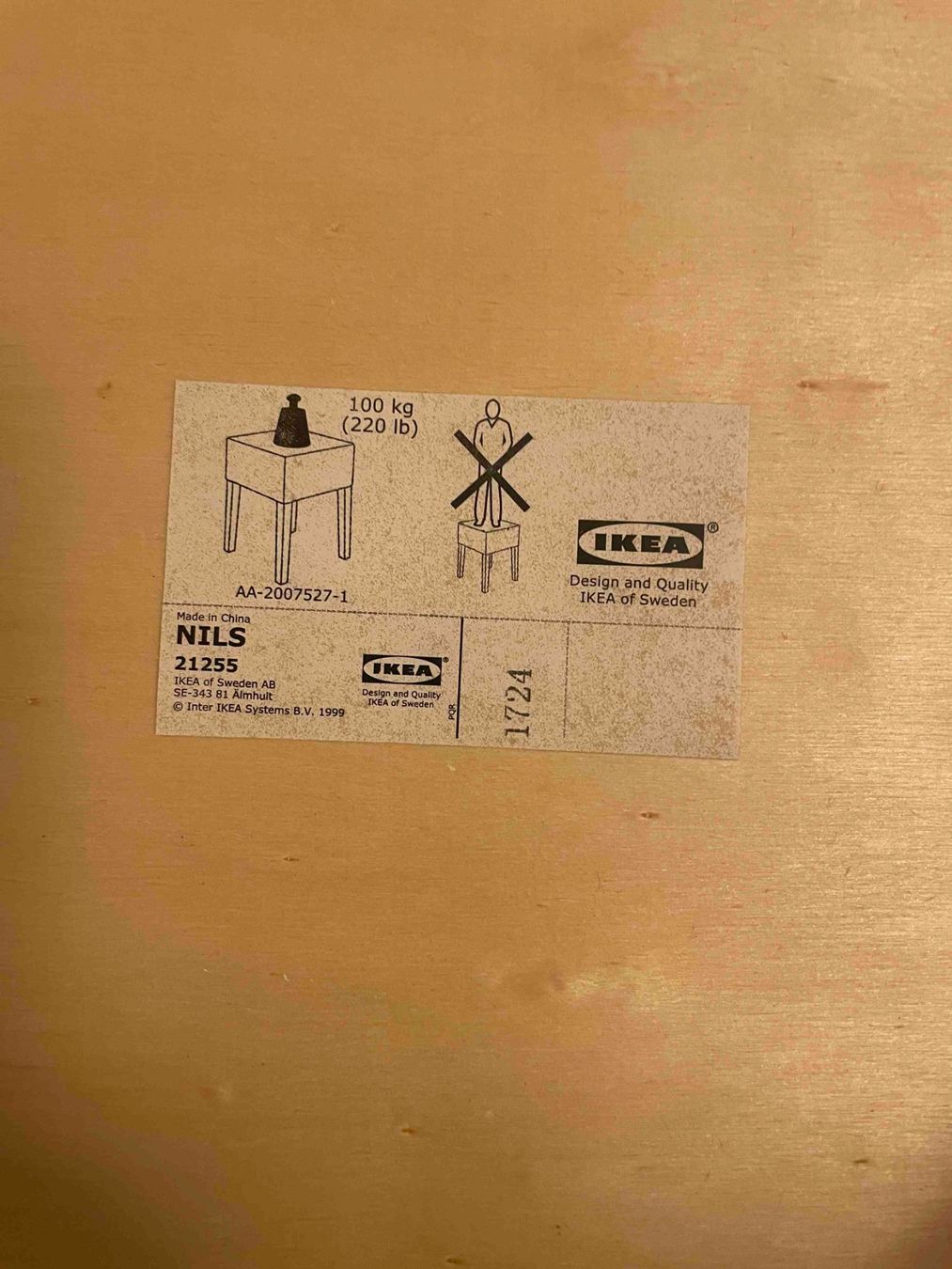 Ikea Sgabelli: IKEA NILS Hocker – Nuovo (secondo la descrizione) da Zug venduto da AccuSync 3