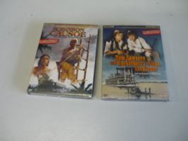 2x DVD Legendäre TV Serie - Tom Sawyers + Robinson Crusoe