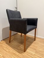 4x Stuhl Braun/ 2x Stuhl Blau Leder