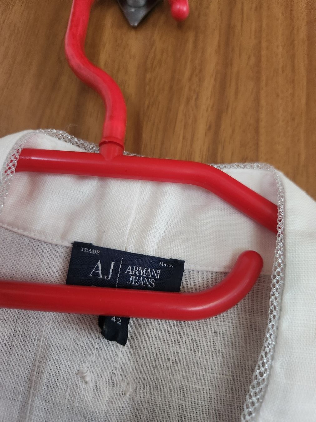 Armani Vestiti: Robe Armani Jeans Blanc Lin Taille 38/40 – Usato da Niedergösgen venduto da Eva2410 9
