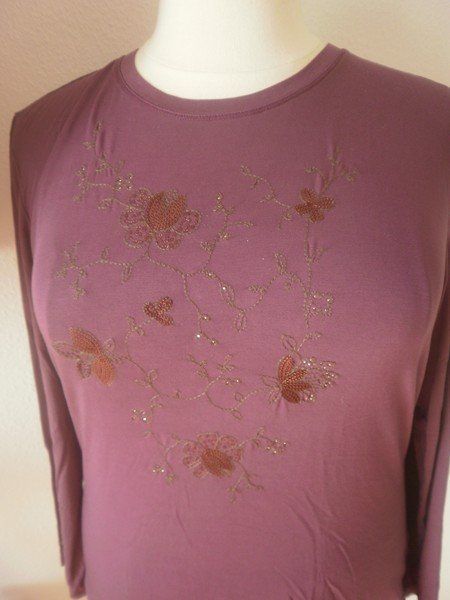 T-shirt: T-shirt violet T. 46 – Usato da Marin-Epagnier venduto da Madja 1