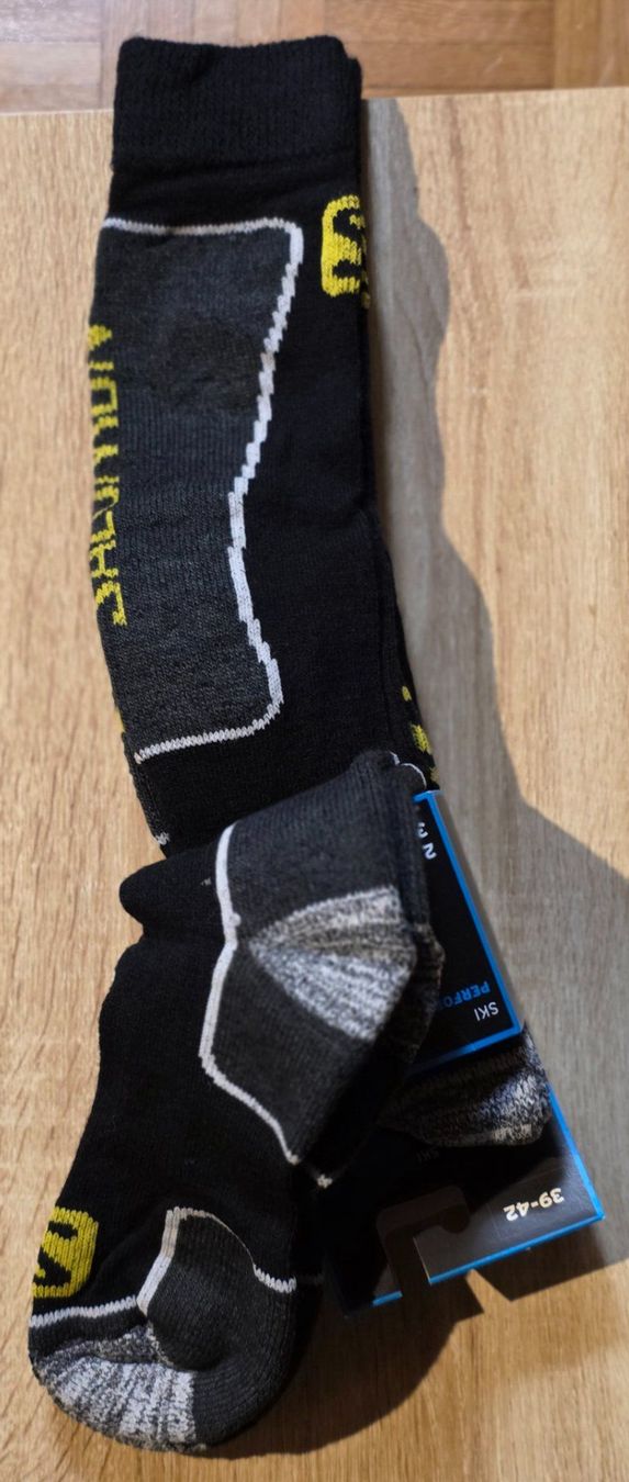 Salomon Skis: Salomon Skisocken 2 Paar mit Wolle Grosse 39/ 42 NEU !! – Neu und originalverpackt aus Rohrbach von lod_m58r 2