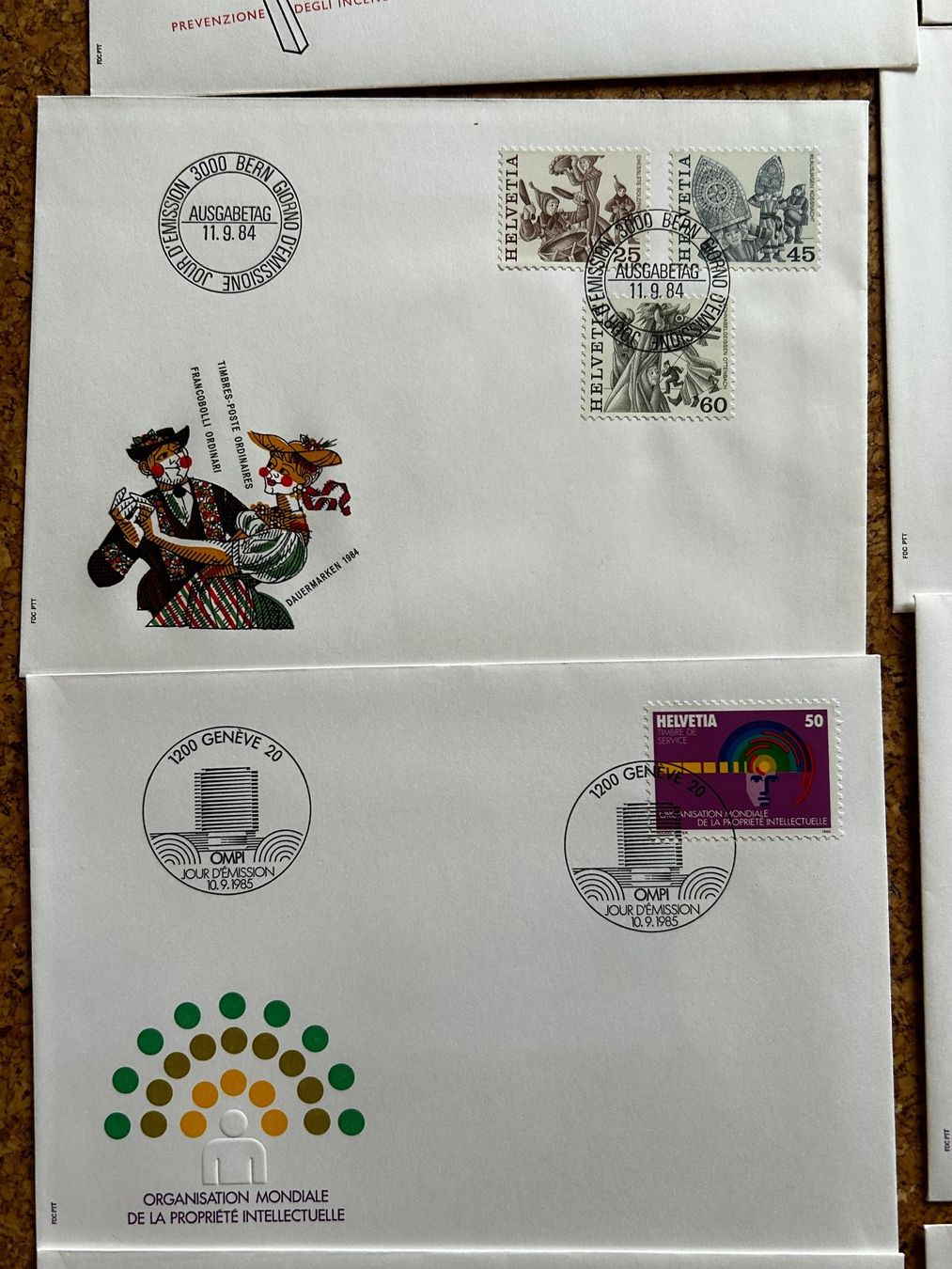 Alle Briefmarken: Bundesfeiermarken 1984/1985 – Gebraucht aus Laufen von belleskulptur 4