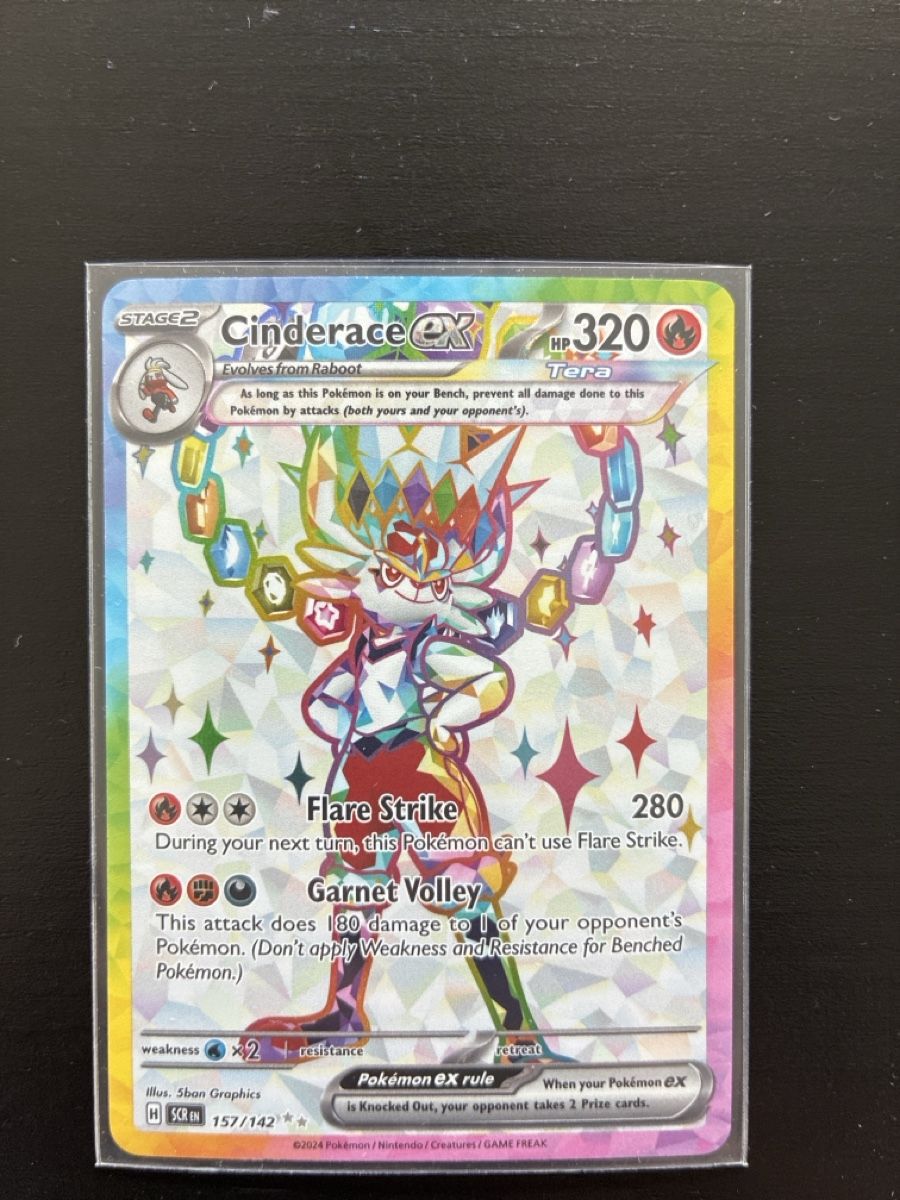 Pokémon Sammelbilder & Trading cards: Pokemon Karte: Cinderace ex - Stellar Crown - Full Art – Neu und originalverpackt aus Schlieren von mutschellen8