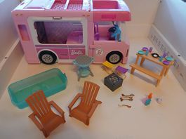 Barbie Abenteuer-Camper 3in1 mit viel Zubehör