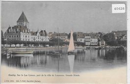 Ouchy - Sur le Lac Leman, port de la ville de Lausanne color