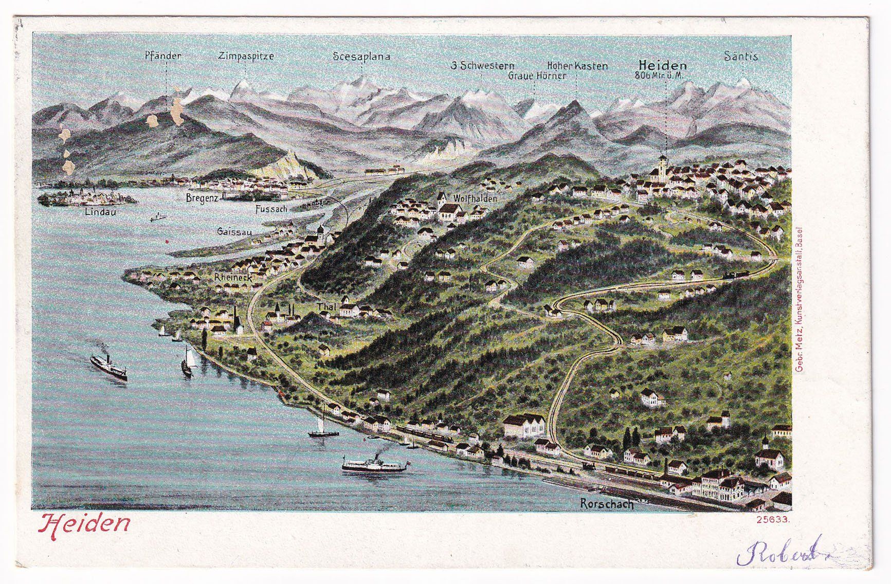 Cartoline postali: Heiden  1903 – Usato da Cormoret venduto da Pascalll2001