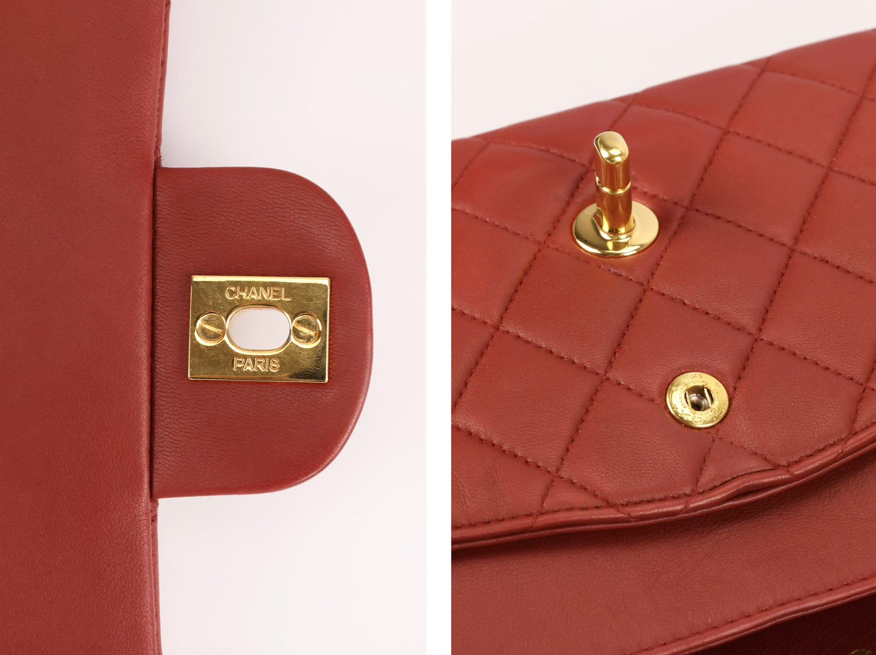 Chanel Borse da donna: Rot Chanel Classic Double Flap Handtasche aus Lammleder – Usato da Varen venduto da des_9lqh 7