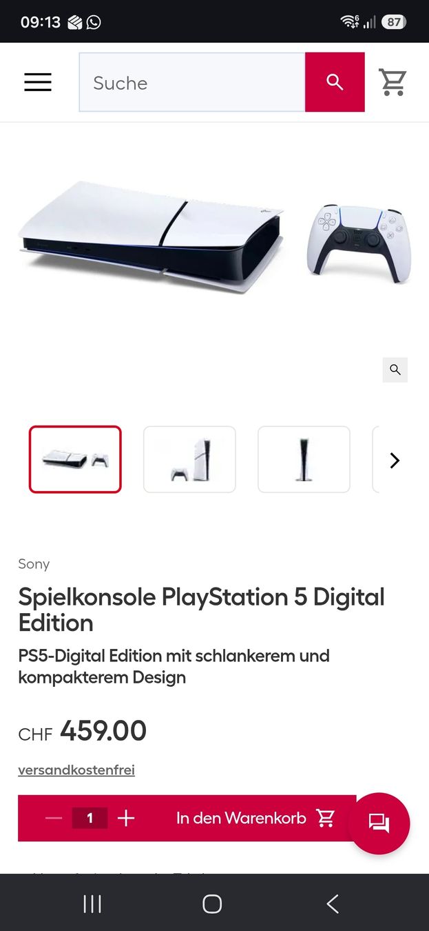 Sony Console: PlayStation 5 Slim - Digital - OVP – Nuovo e nell'imballaggio originale da Horw venduto da NuVoGu 3