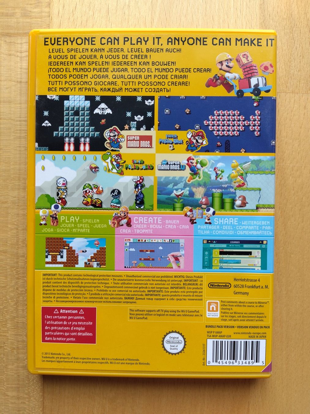 Nintendo Jeux: Super Mario Maker - Nintendo WiiU – D'occasion à Gümligen par urw_62l5 1