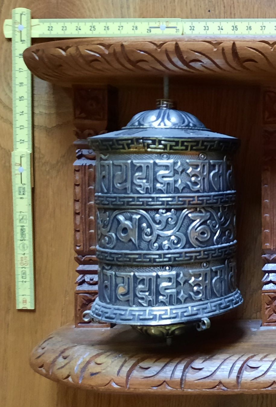 Statuette: Gebetsmühlen, 3er Set, Silber – Usato da Mülchi venduto da Lisa_Soleil 1