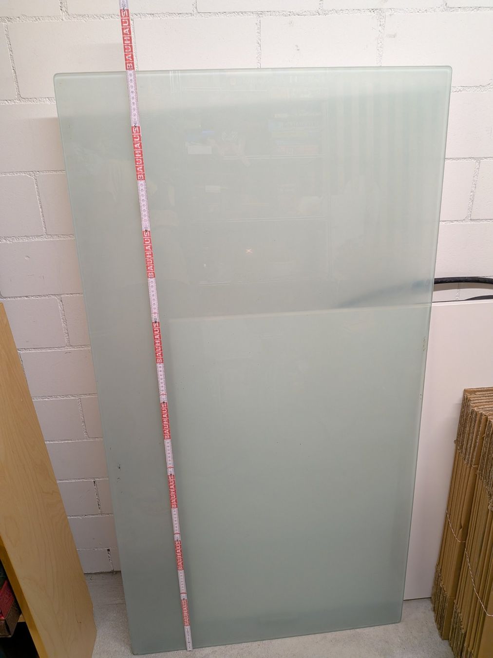 Servierplatten: Glasplatte matt 150 cm x 80 cm – Gebraucht aus Zürich von Martinbu