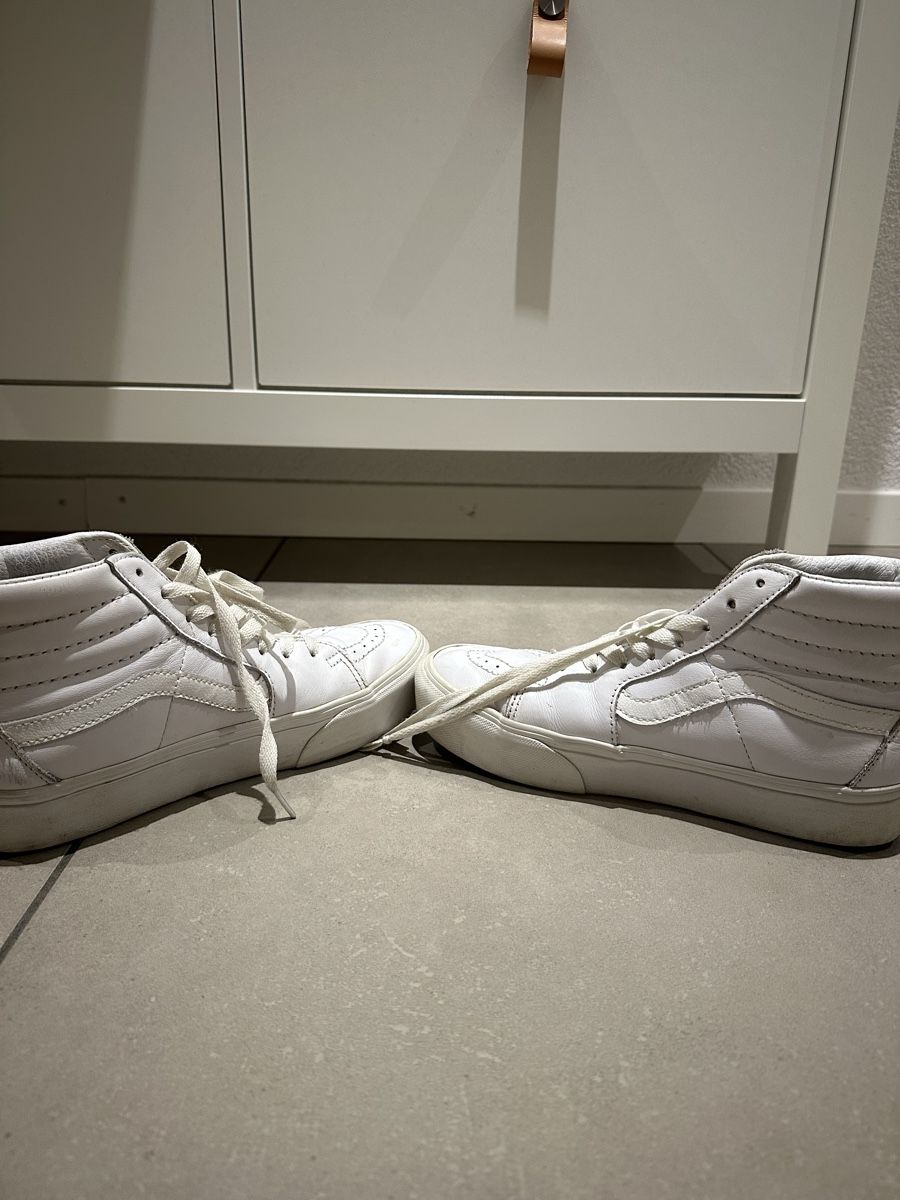 Vans Scarpe da uomo: Vans montantes en cuir blanc! – Usato da Bulle venduto da Miriammf_6 3