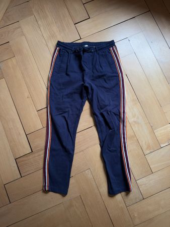 PAUL - Hose dunkelblau mit Seitenstreifen S