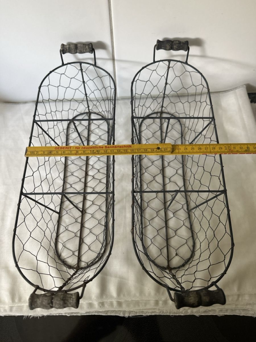 Sonstiges für Haushalt & Wohnen: Drahtkorb Set oval mit Holzgriff 2 Stk. gebraucht – Gebraucht aus Zürich von Chaeffeler 3