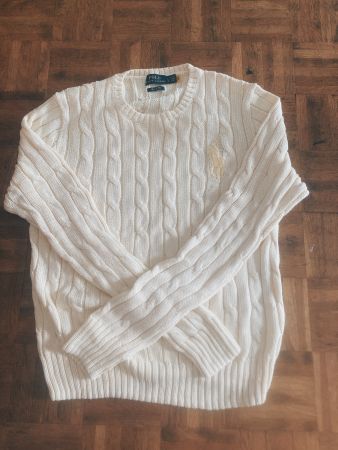 POLO Ralph Laurent (NEU)  Baumwoll-Pullover mit Zopfmuster