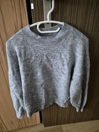 Grauer Noisy May Pullover Gr. L