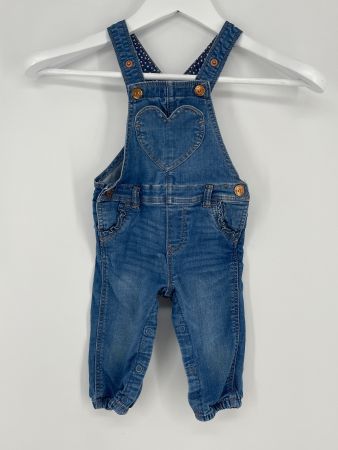 Süsse Jeans-Latzhose Gr. 74 von H&M
