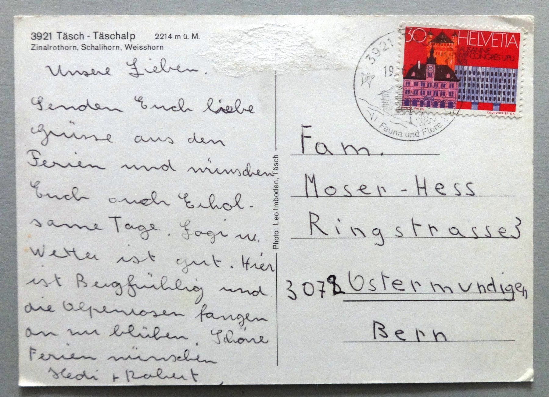 Cartes postales: Täsch - Täschalp 2214 m ü.M. – Défectueux à Fétigny par Billy2miny 1