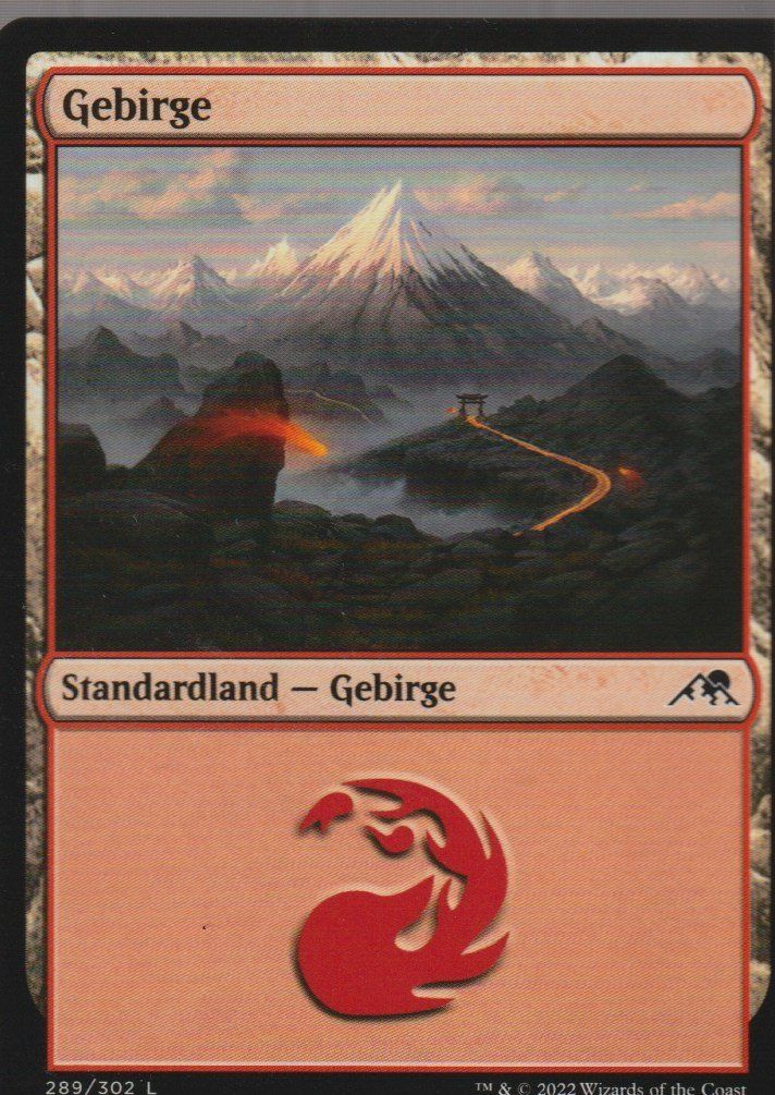 Magic The Gathering Carte collezionabili: TCG Magic The Gathering MTG De NEO 289 BASIC LANDS Gebirge – Nuovo (secondo la descrizione) da Vezia venduto da Aquarius_Age