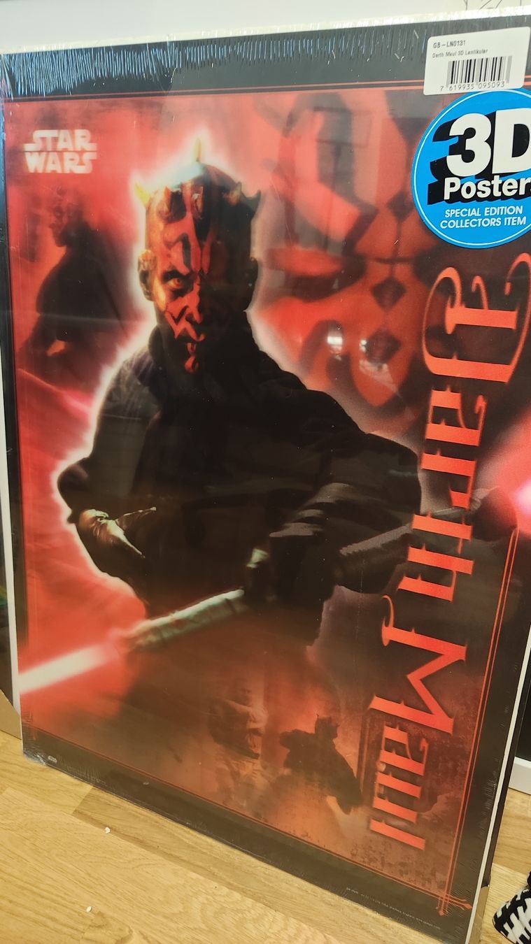 Foto & Immagini: Star Wars Darth Maul 3D Poster - Special Edition – Nuovo e nell'imballaggio originale da Gümligen venduto da JohnnyOnyx 1